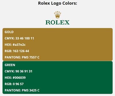 rolex logo color code